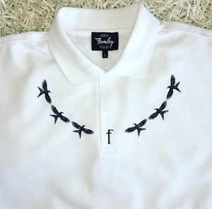 Ozzie "Flipping Birdz" Polo Blanc